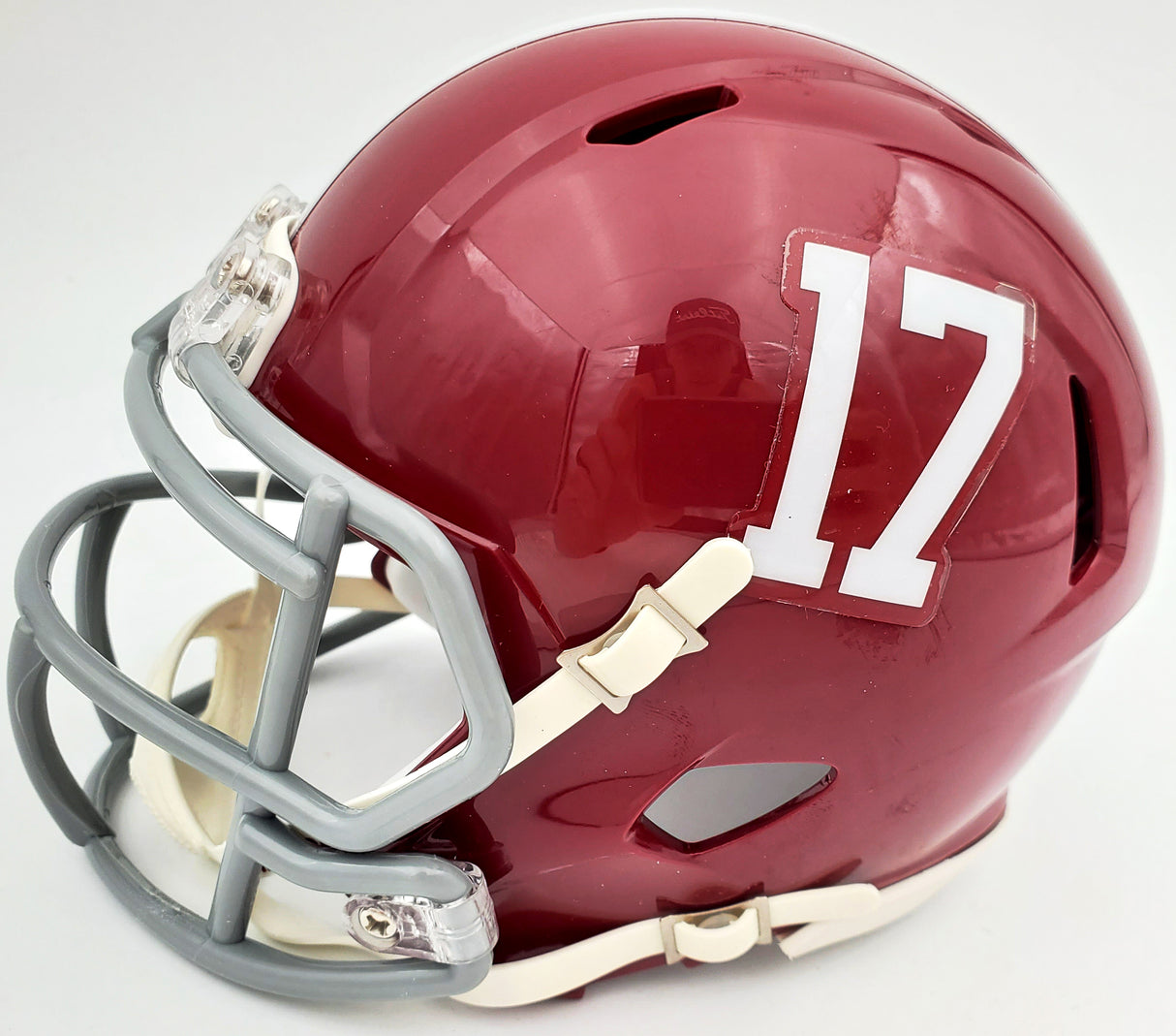 Devonta Smith Autographed Alabama Crimson Tide Speed Mini Helmet "Heisman 2020" Beckett BAS Stock #189552