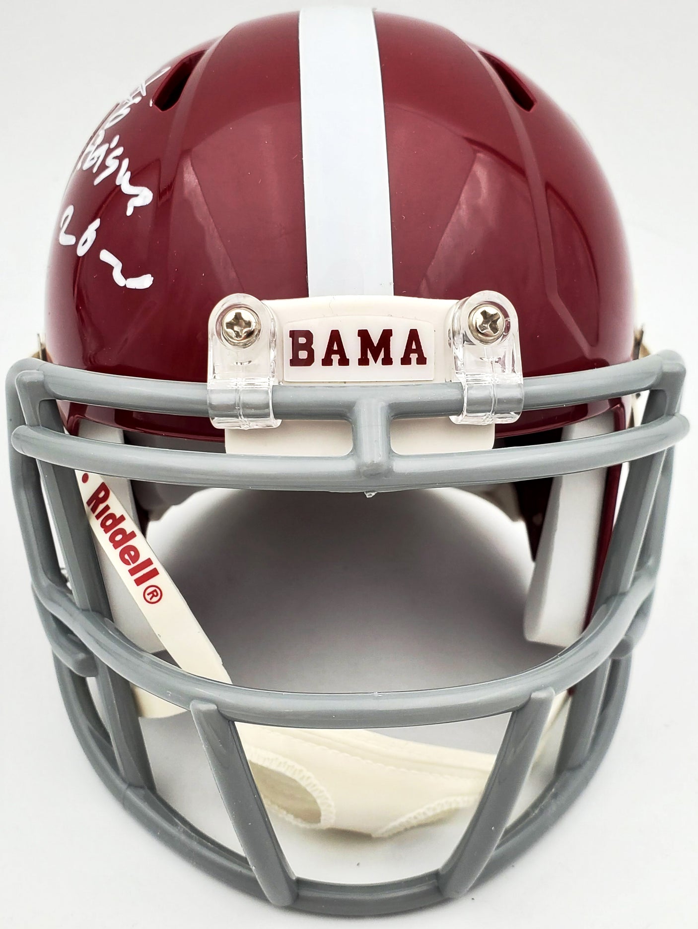 Devonta Smith Autographed Alabama Crimson Tide Speed Mini Helmet "Heisman 2020" Beckett BAS Stock #189552