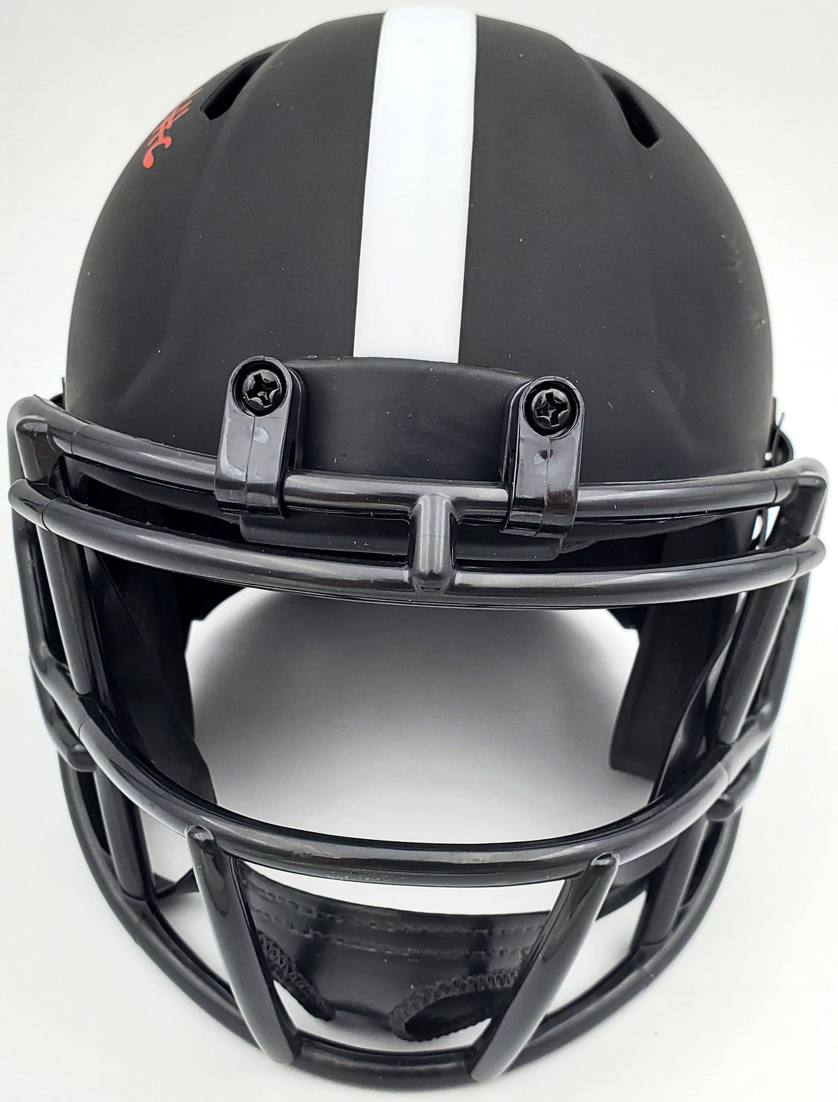 Devonta Smith Autographed Eclipse Black Alabama Crimson Tide Speed Mini Helmet Beckett BAS Stock #189550