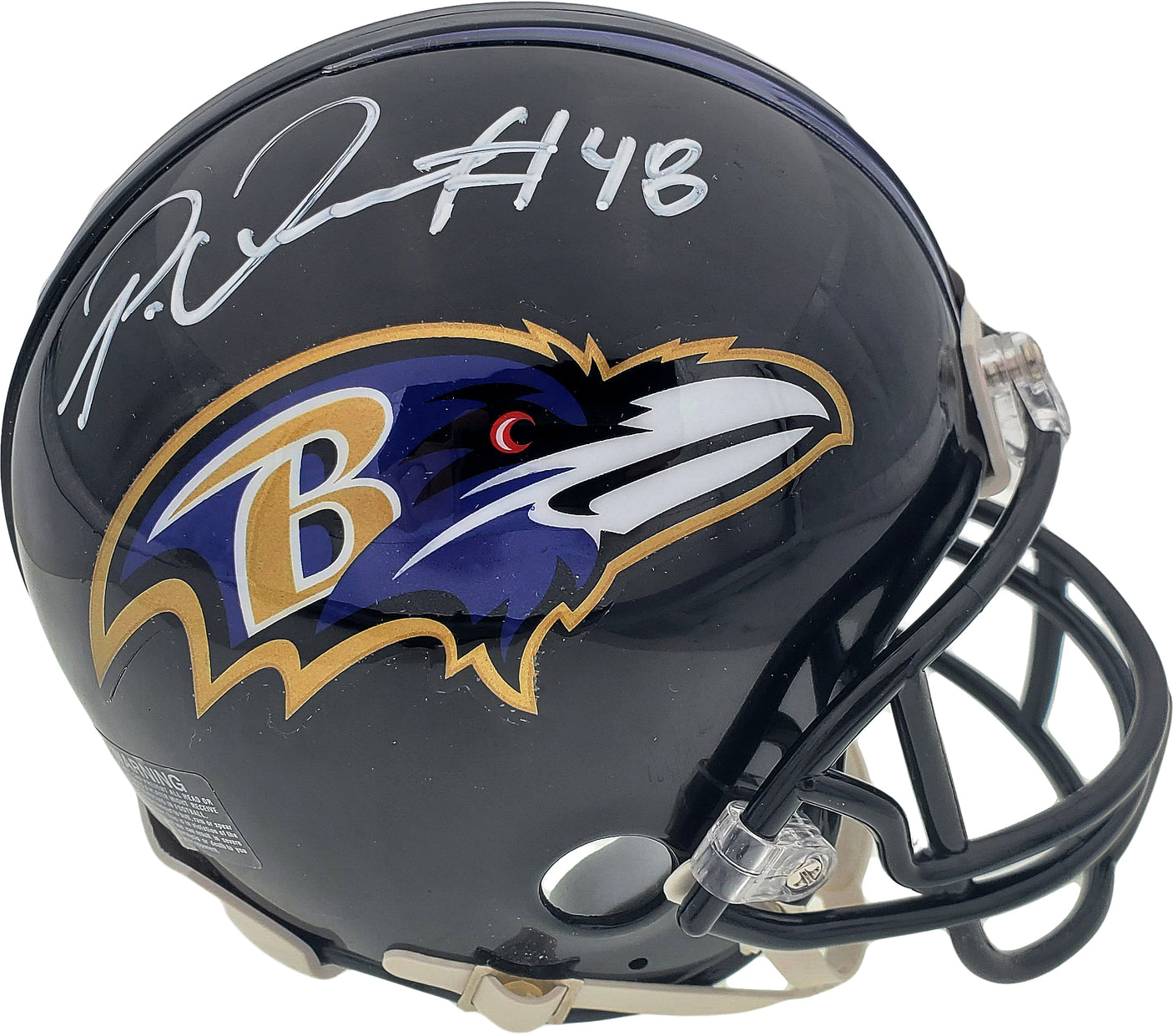 Patrick Queen Autographed Baltimore Ravens Mini Helmet Beckett BAS Stock #185831