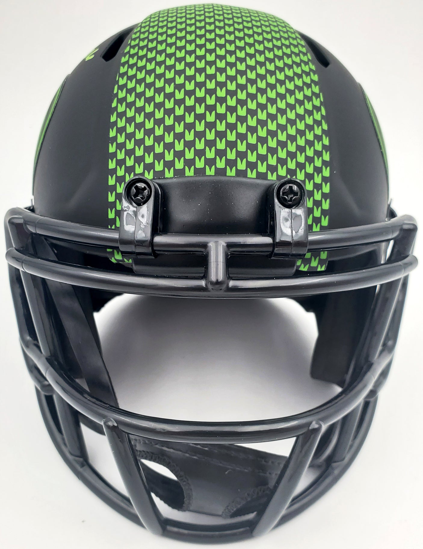 Warren Moon Autographed Eclipse Black Seattle Seahawks Speed Mini Helmet "HOF 06" MCS Holo Stock #185813