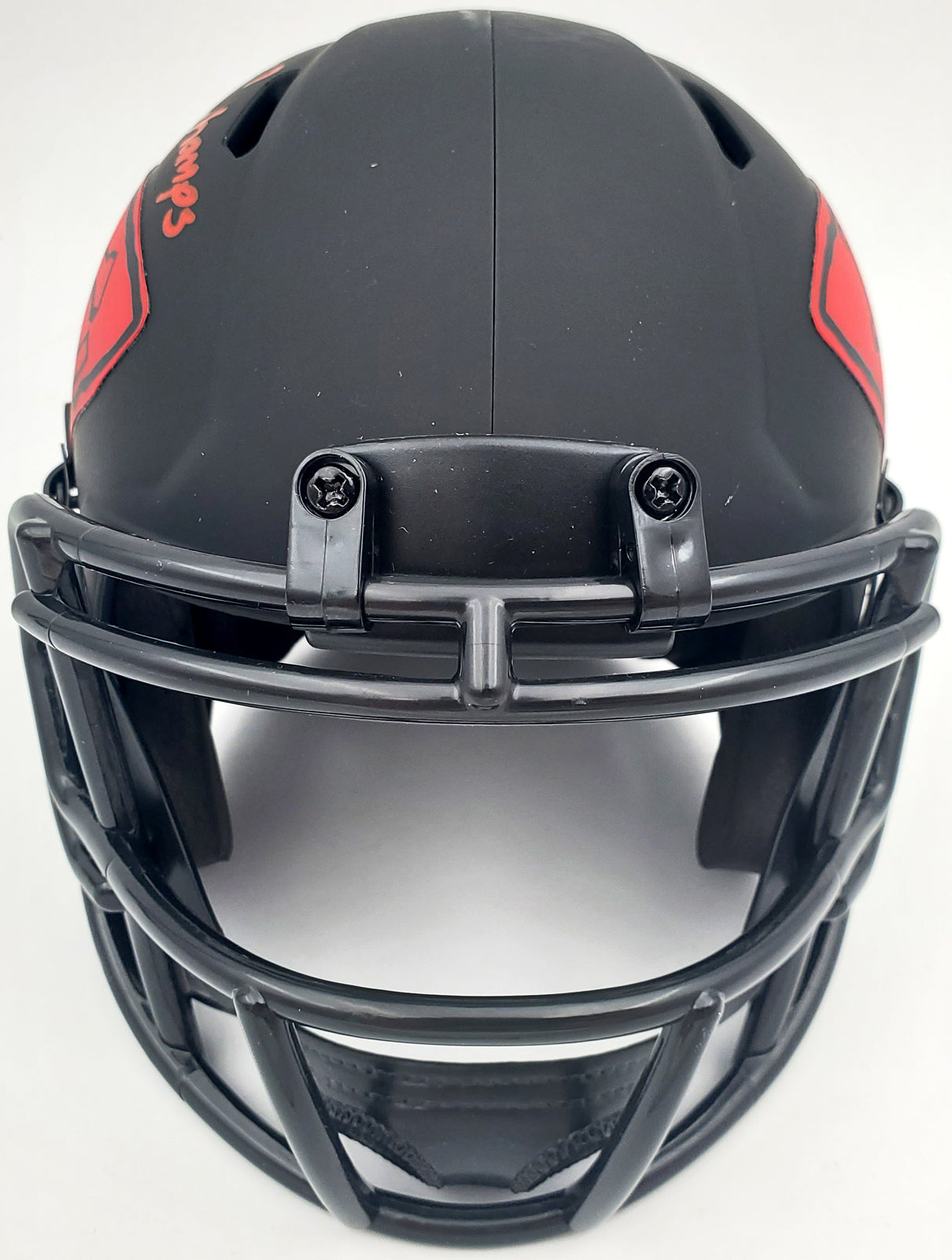 Mecole Hardman Autographed Kansas City Chiefs Eclipse Black Speed Mini Helmet "SB LIV Champs" Beckett BAS Stock #185786