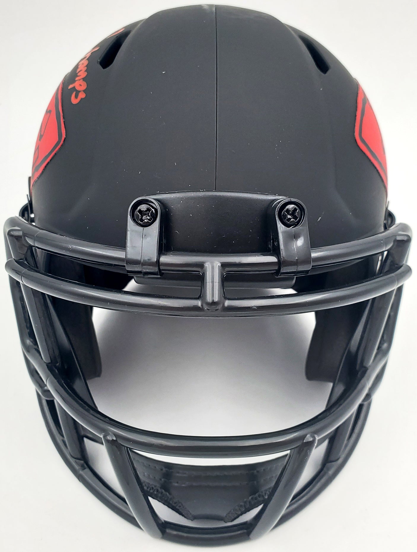 Mecole Hardman Autographed Kansas City Chiefs Eclipse Black Speed Mini Helmet "SB LIV Champs" Beckett BAS Stock #185786