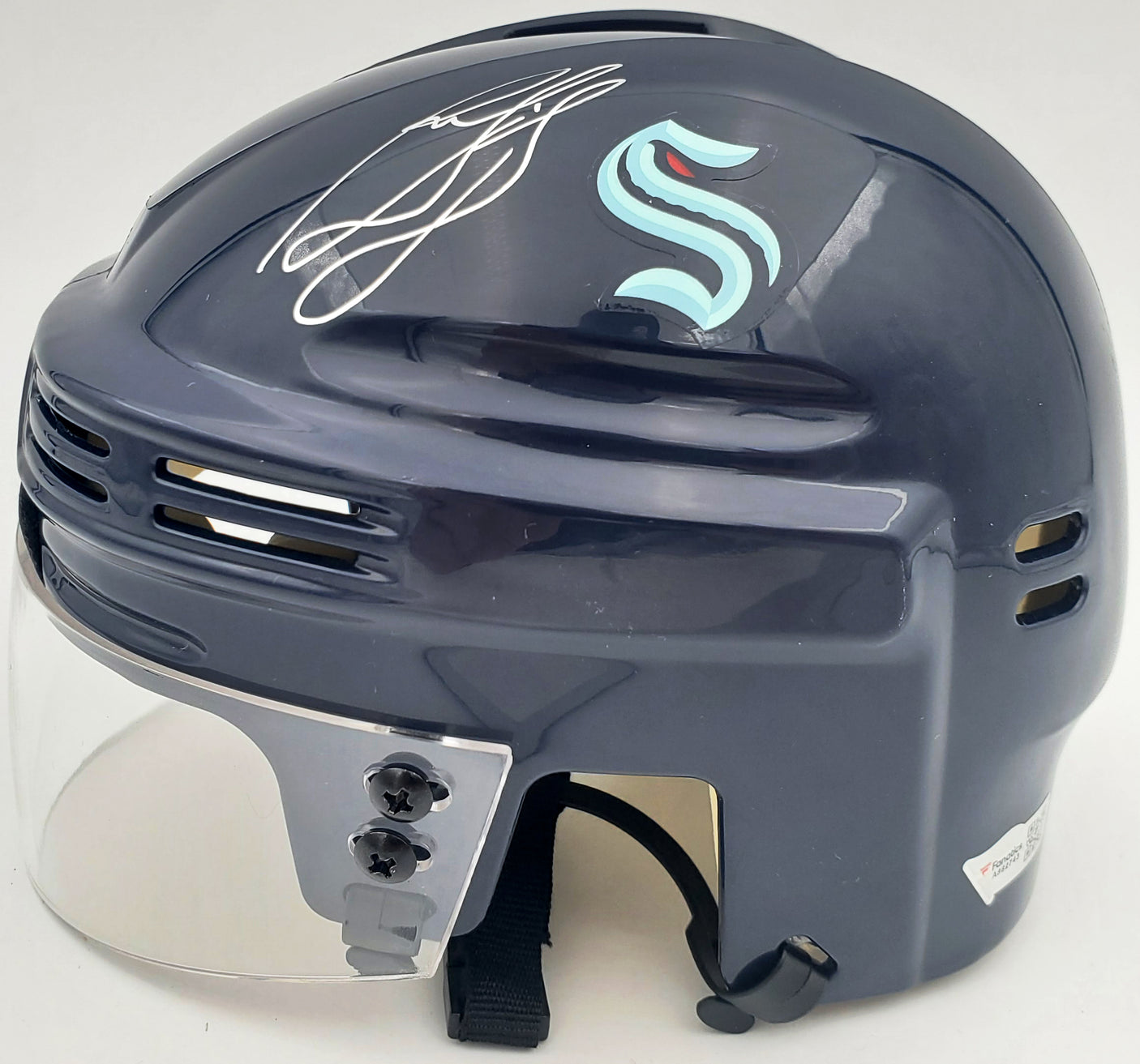 Ron Francis Autographed Seattle Kraken Mini Helmet Fanatics Holo Stock #185603