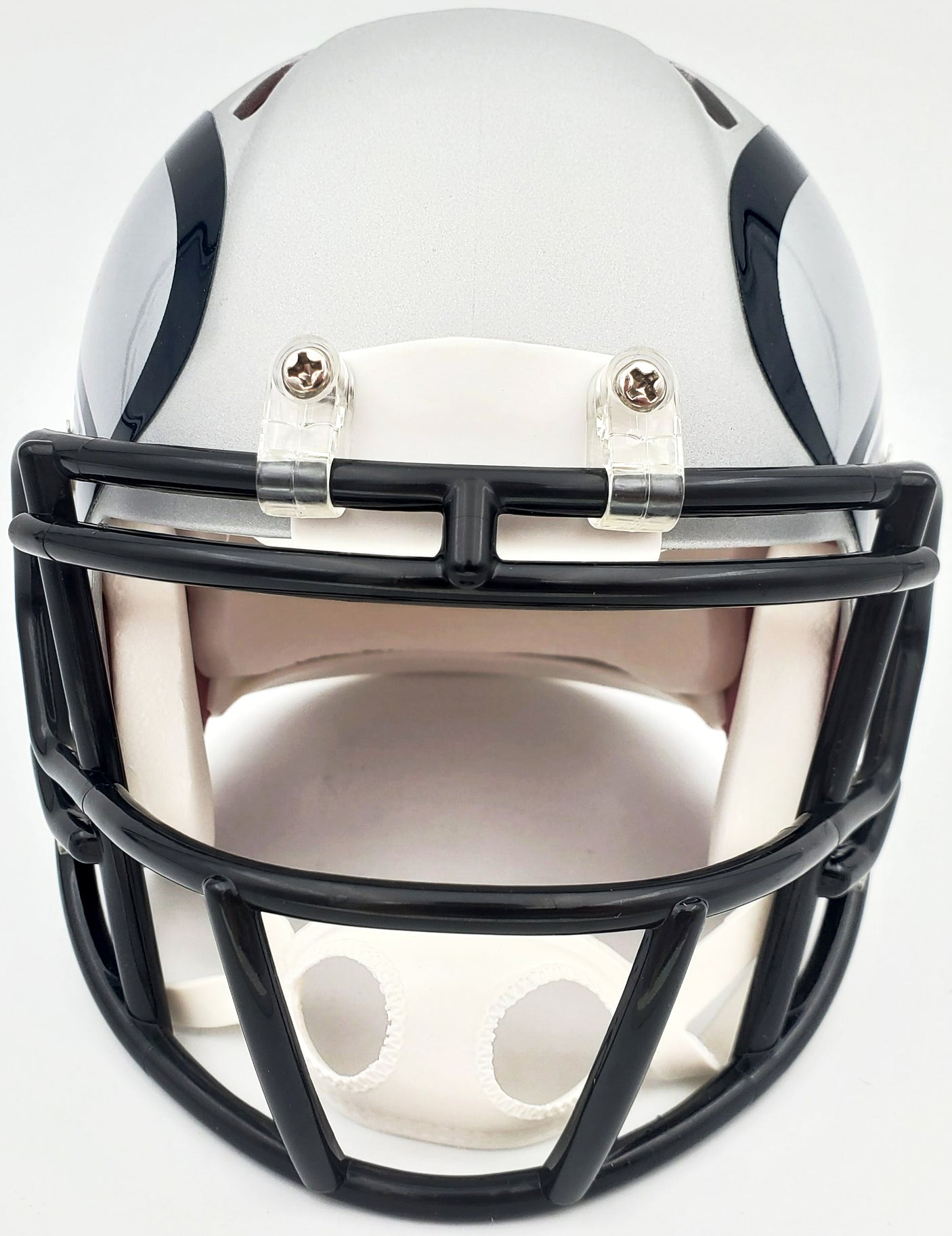 Russell Wilson Autographed AMP Seattle Seahawks Speed Mini Helmet In Blue RW Holo Stock #159115