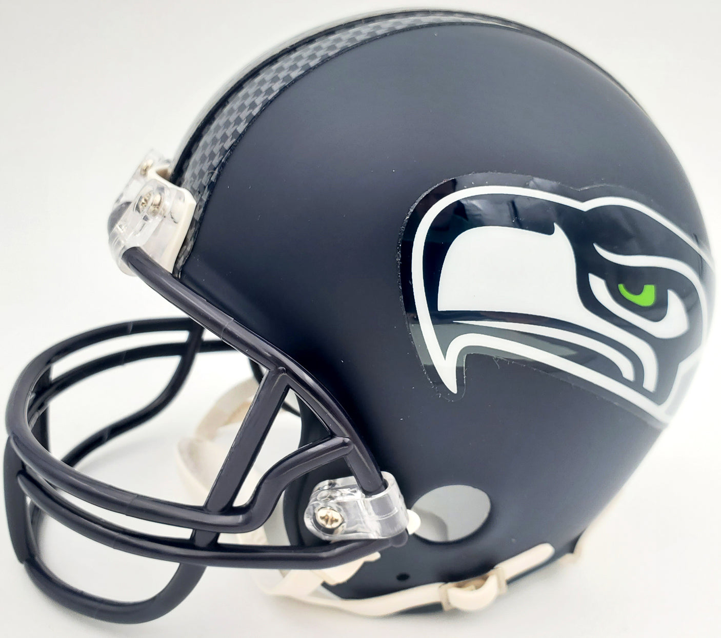 Shaquem & Shaquill Griffin Autographed Seattle Seahawks Mini Helmet In Silver MCS Holo Stock #134373