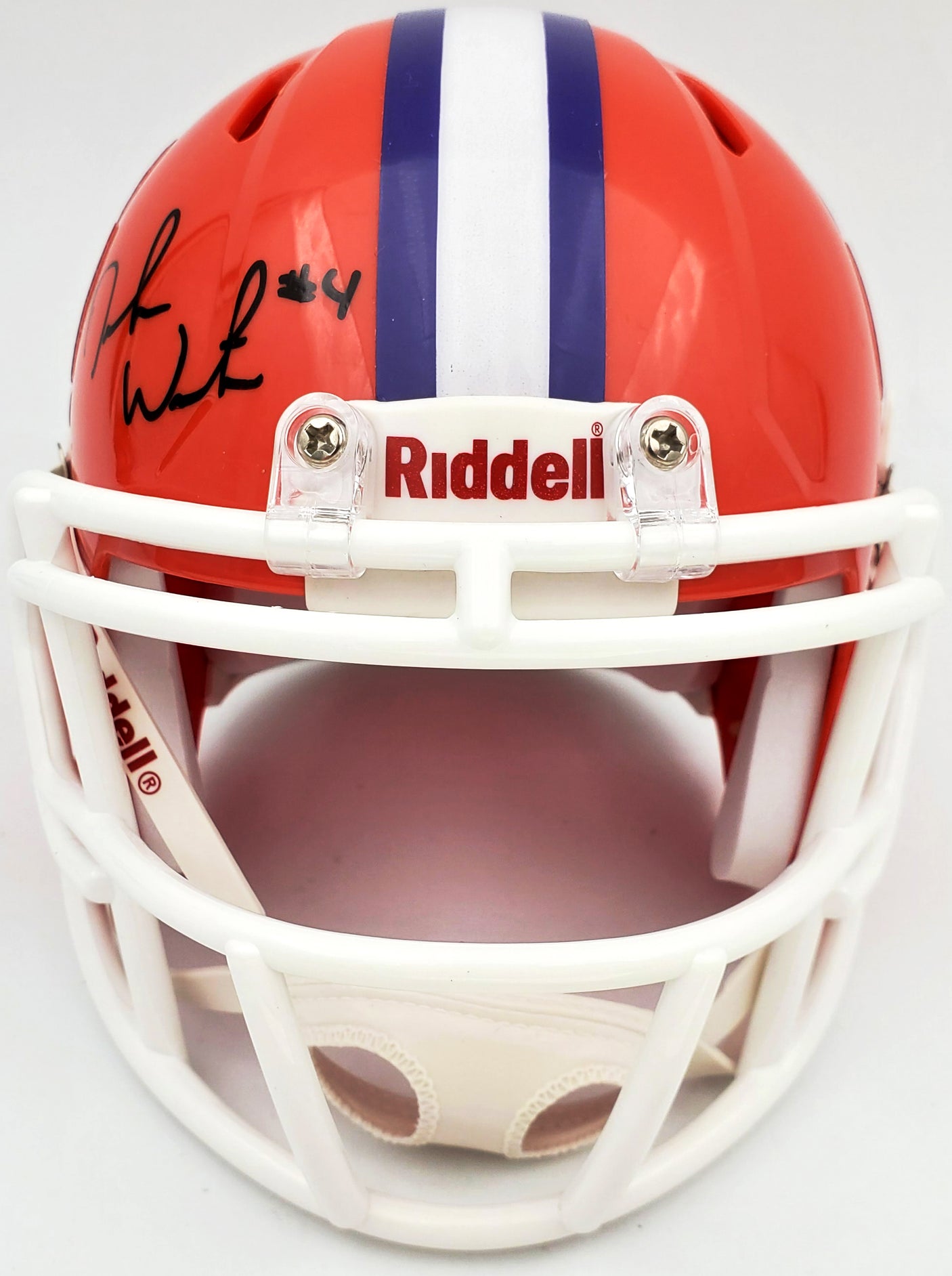 Deshaun Watson Autographed Clemson Tigers Orange Speed Mini Helmet Beckett BAS Stock #113704