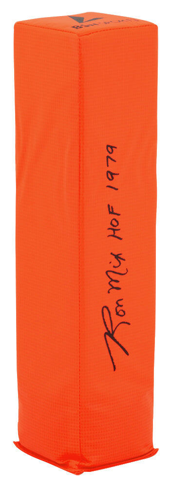 Ron Mix Signed BSN Orange Endzone Football Pylon w/HOF 1979