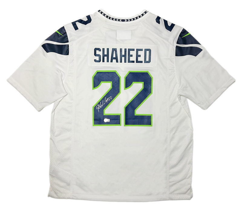 Rashid Shaheed Autographed Seattle Seahawks White Nike Game Jersey Beckett Witnessed