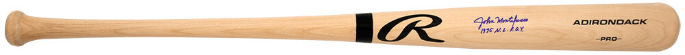 John Montefusco Signed Rawlings Pro Blonde Baseball Bat w/1975 NL ROY