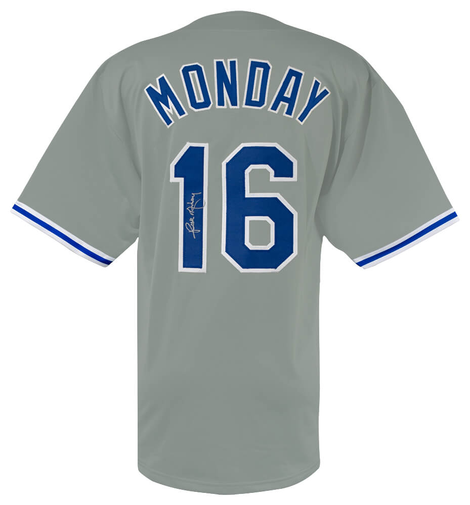 Rick Monday Signed Grey Custom Baseball Jersey