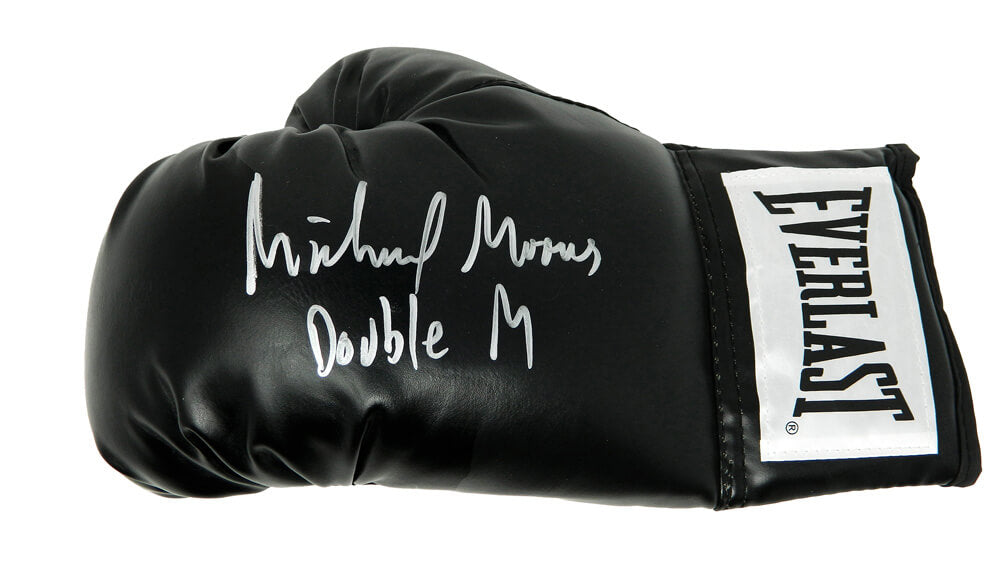 Michael Moorer Signed Everlast Black Boxing Glove w/Double M