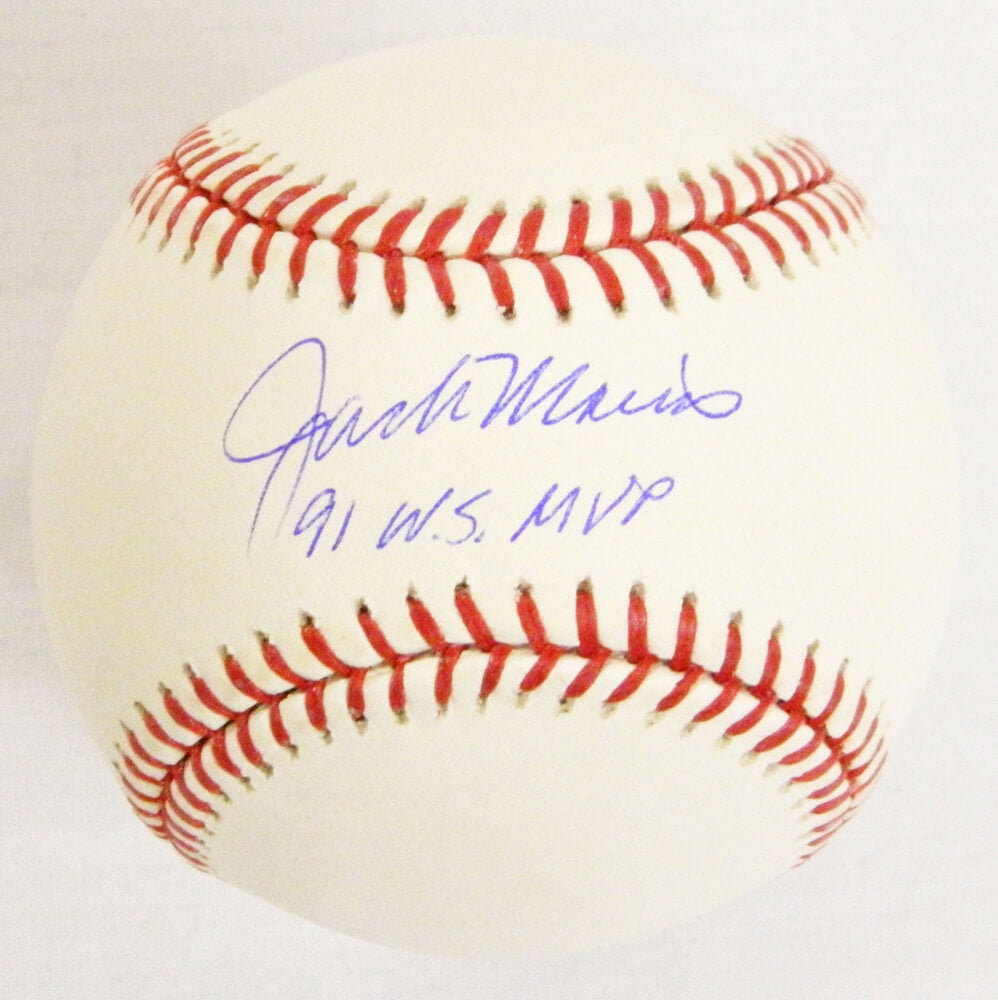Jack Morris Signed Rawlings Official MLB Baseball w/91 WS MVP