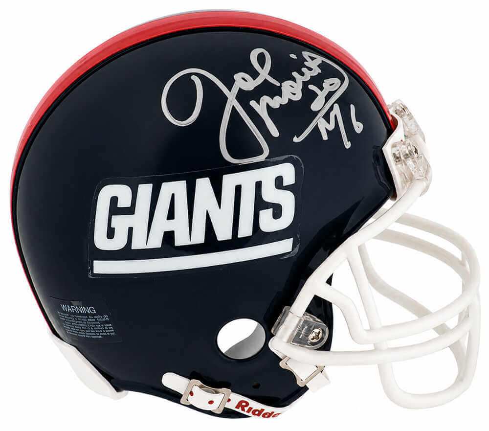 Joe Morris Signed New York Giants Throwback Riddell (VSR4) Mini Helmet