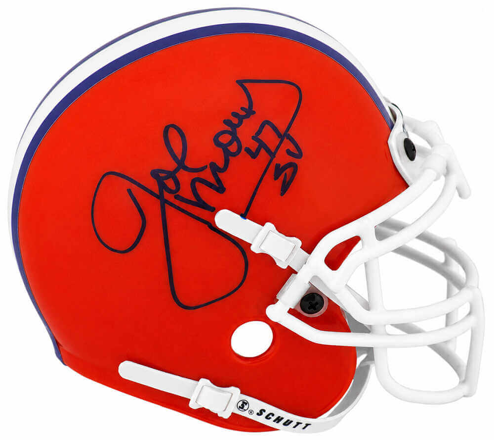 Joe Morris Signed Syracuse Schutt Mini Helmet