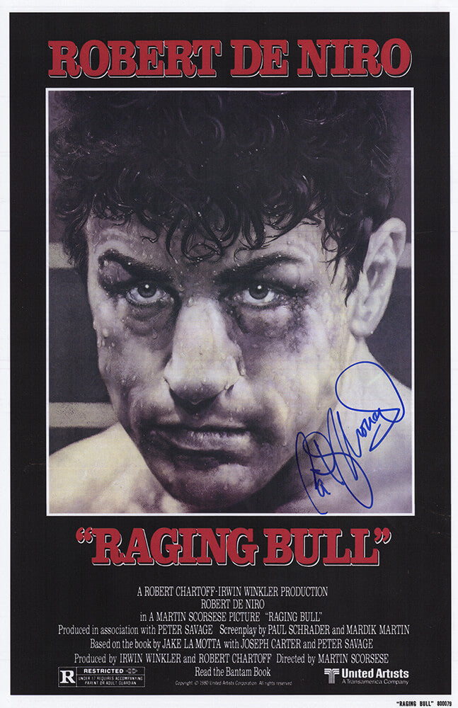 Cathy Moriarty Signed Raging Bull 11x17 Movie Poster - (In Blue)