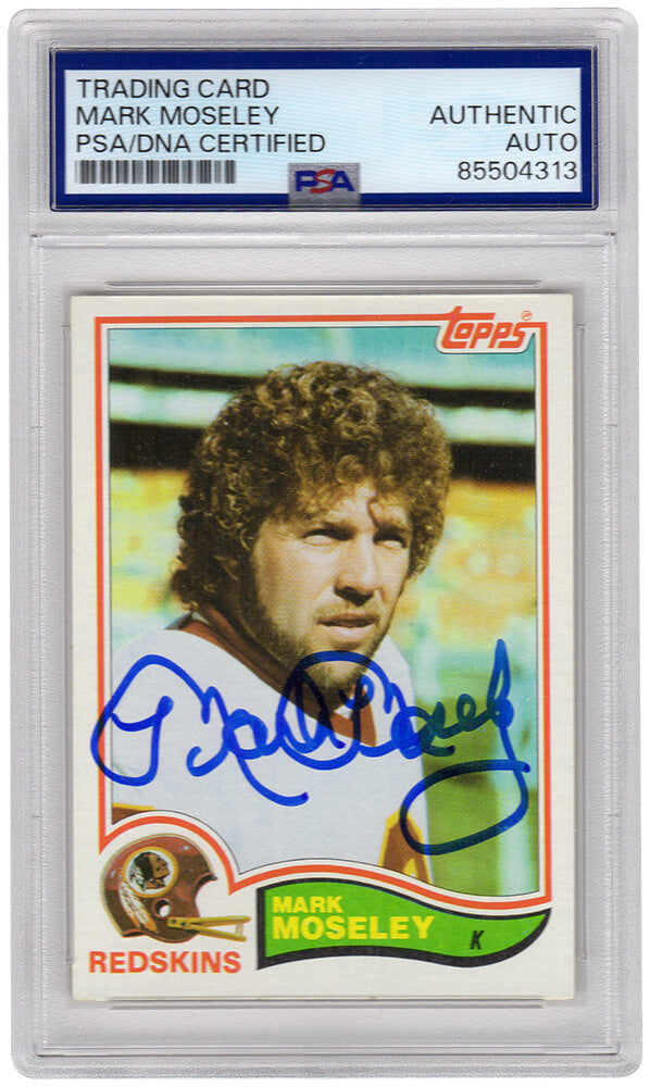 Mark Moseley Signed 1982 Topps Football Trading Card #516 - (PSA Encapsulated)