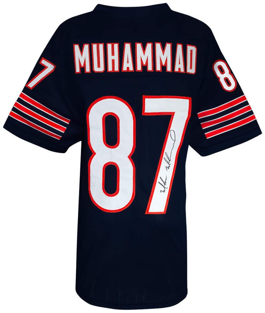Muhsin Muhammad Signed Navy Custom Football Jersey