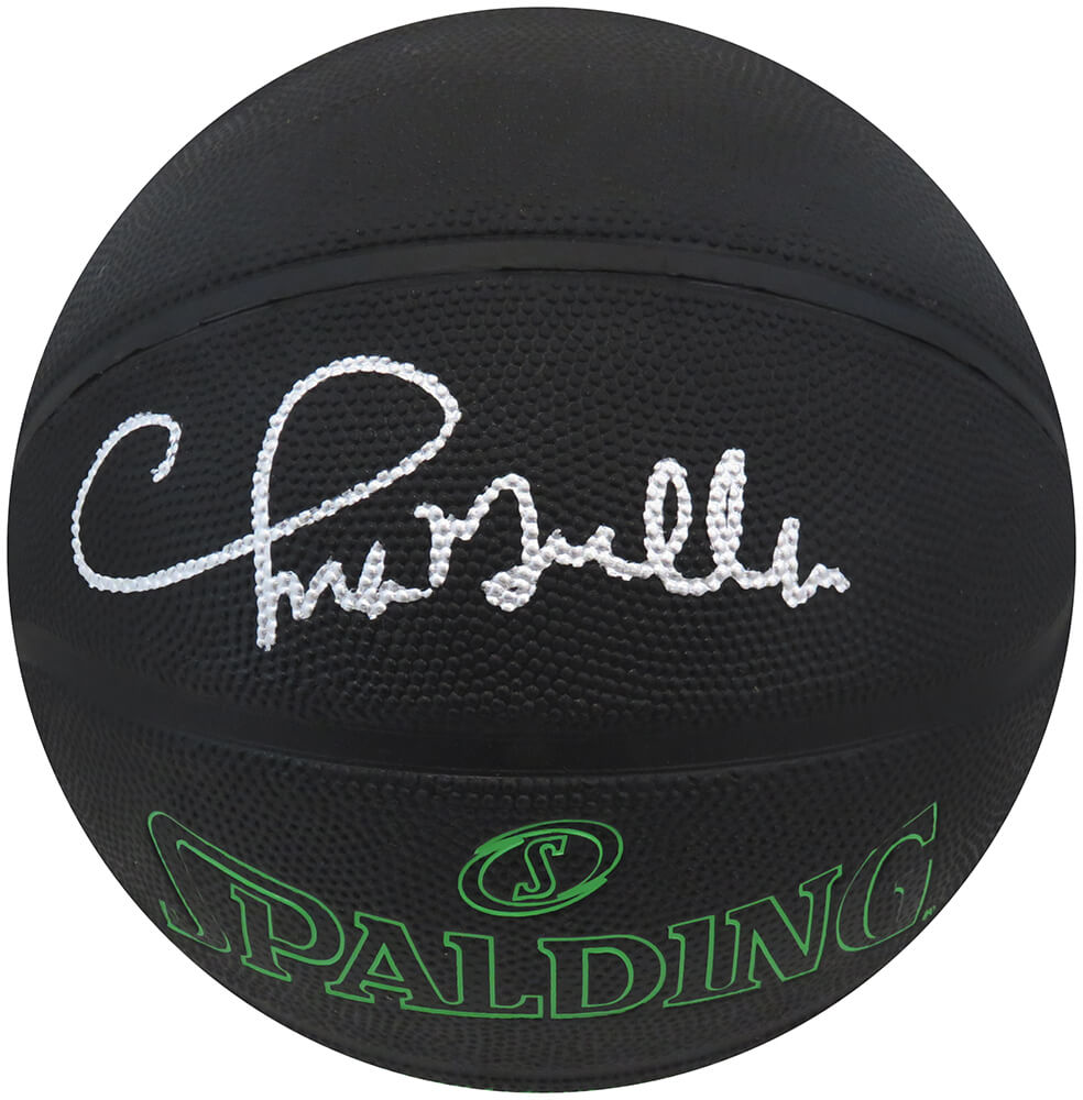 Chris Mullin Signed Spalding Phantom Black NBA Basketball