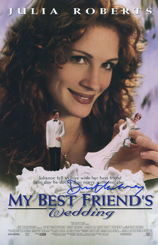 Dermot Mulroney Signed My Best Friends Wedding 11x17 Movie Poster