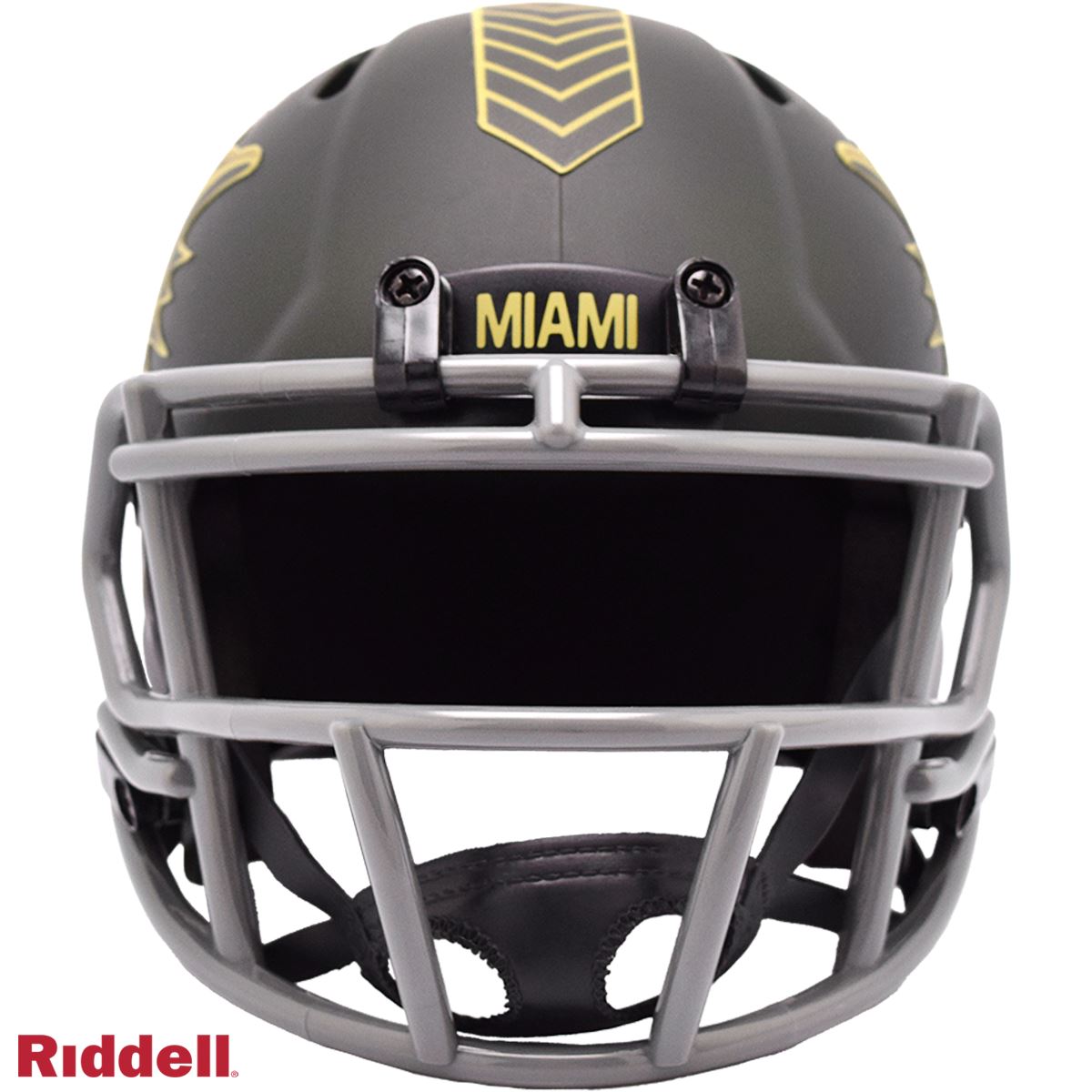 Miami Dolphins NFL Riddell Salute To Service 2025 Mini Helmet