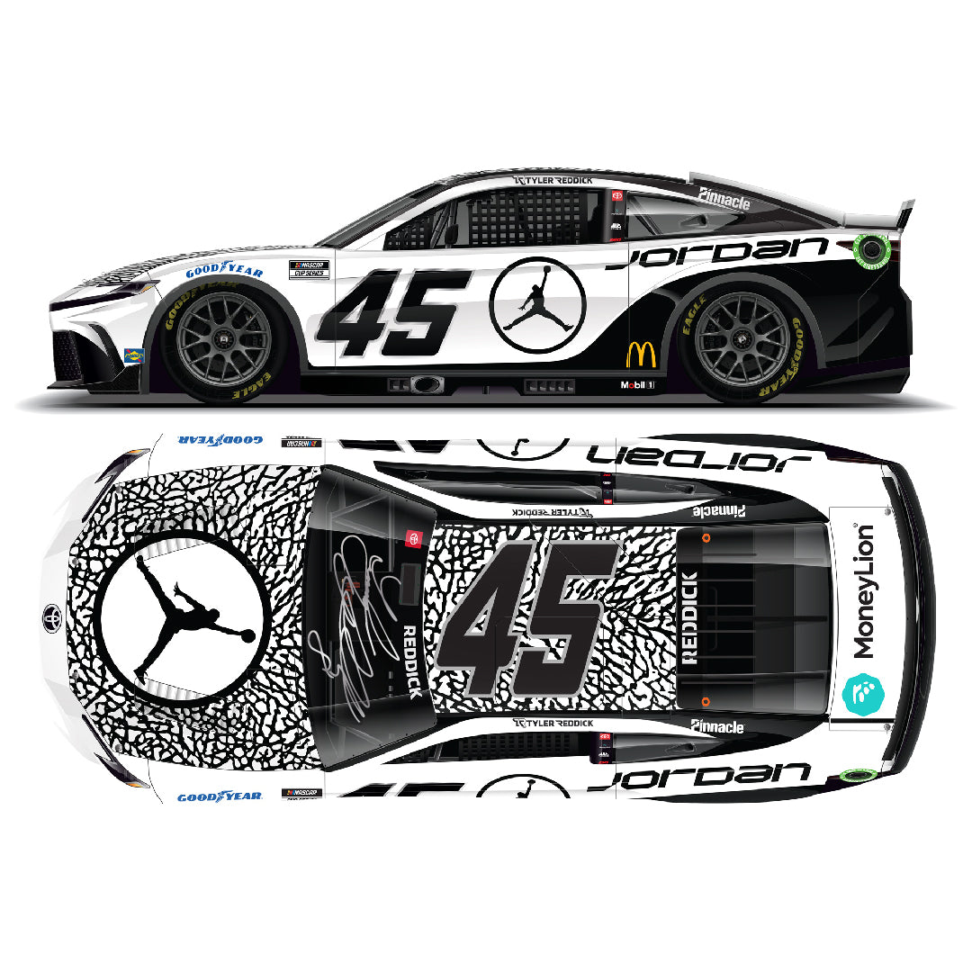 PRE-ORDER Tyler Reddick Autographed 2024 Jordan 1:24 Diecast Car (PA)