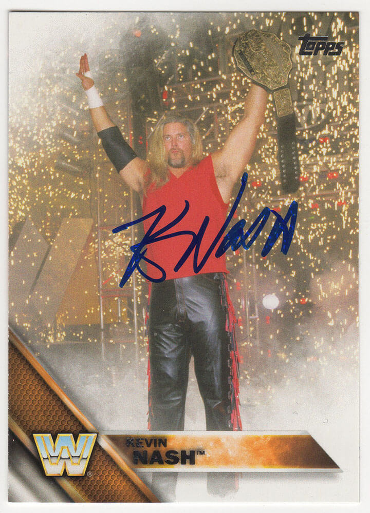 Kevin Nash Signed 2016 Topps WWE Wrestling Card #72