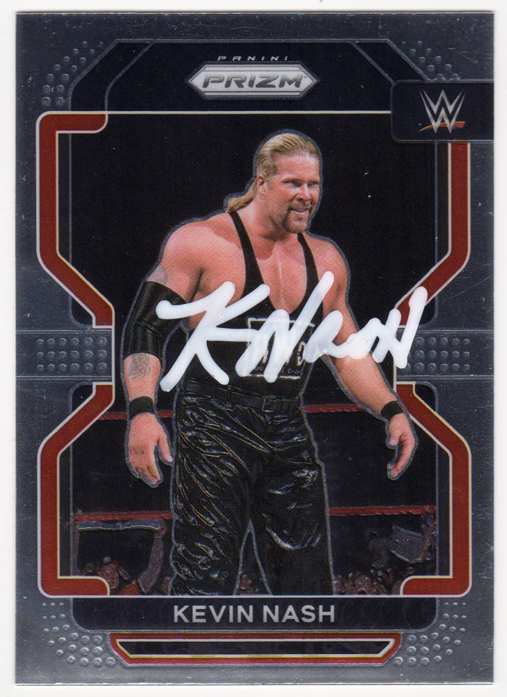Kevin Nash Signed 2022 Panini Prizm WWE Wrestling Card #113