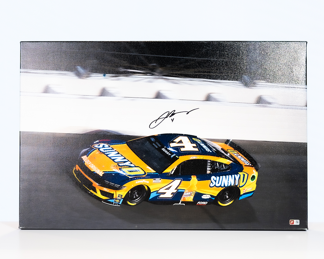 Josh Berry Signed Sunny D 2024 Daytona 500 20x30 Photo on SpeedCanvas