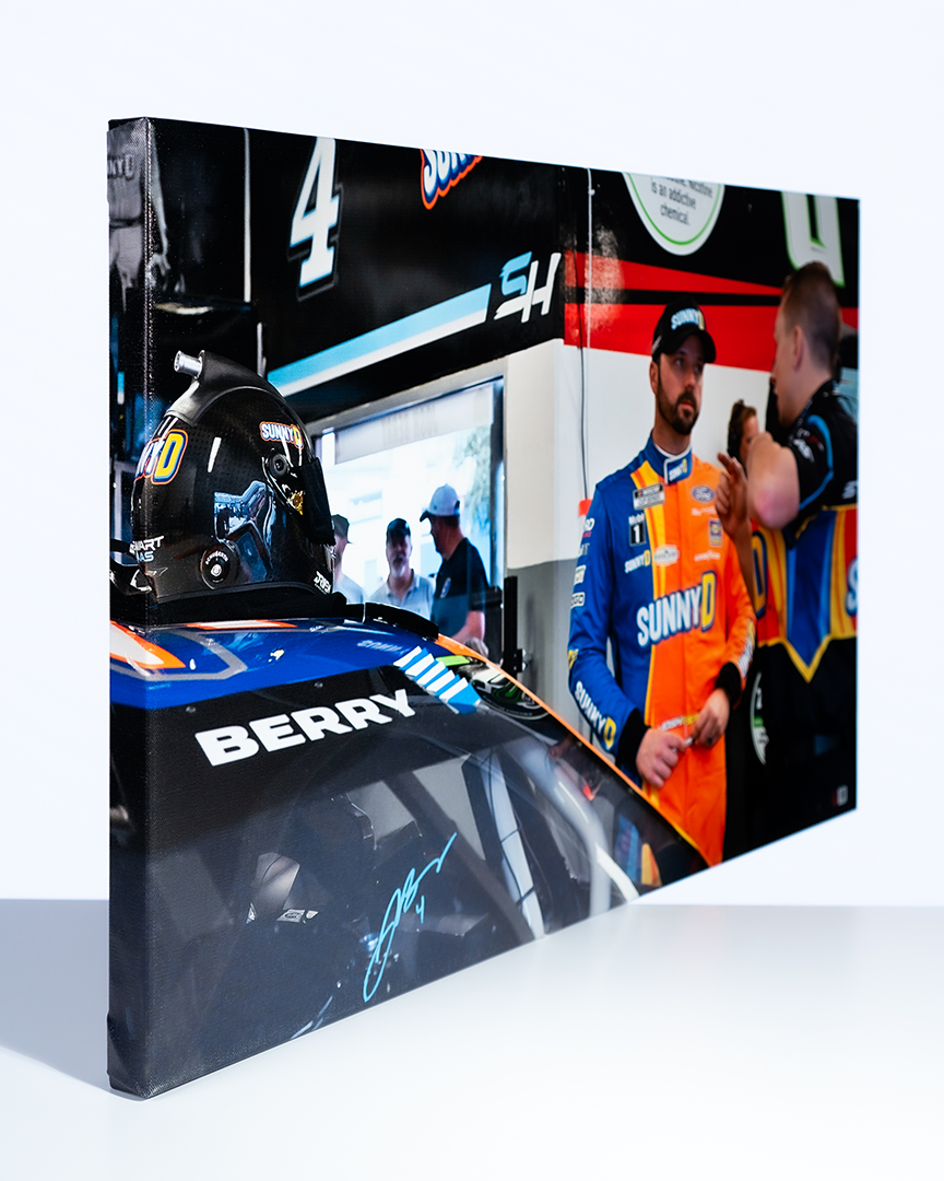 Josh Berry Autographed 2024 Daytona 500 Gallery Canvas 20x30 (Sunny D)