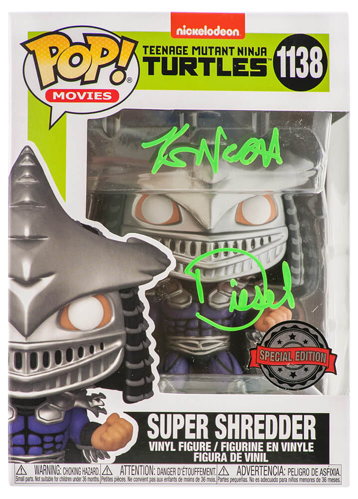 Kevin Nash Signed Teenage Mutant Ninja Turtles Super Shredder Funko Pop Doll #1138 w/Diesel
