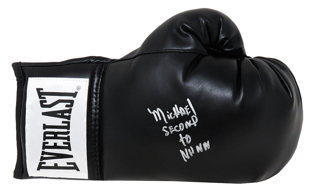 Michael Nunn Signed Everlast Black Boxing Glove w/Second To Nunn
