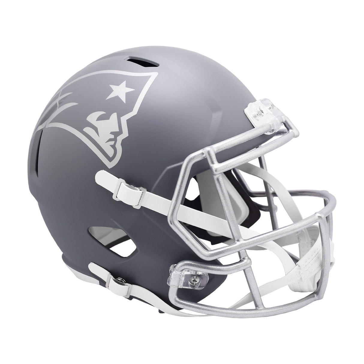 New England Patriots SLATE Full Size Replica Football Helmet NFL