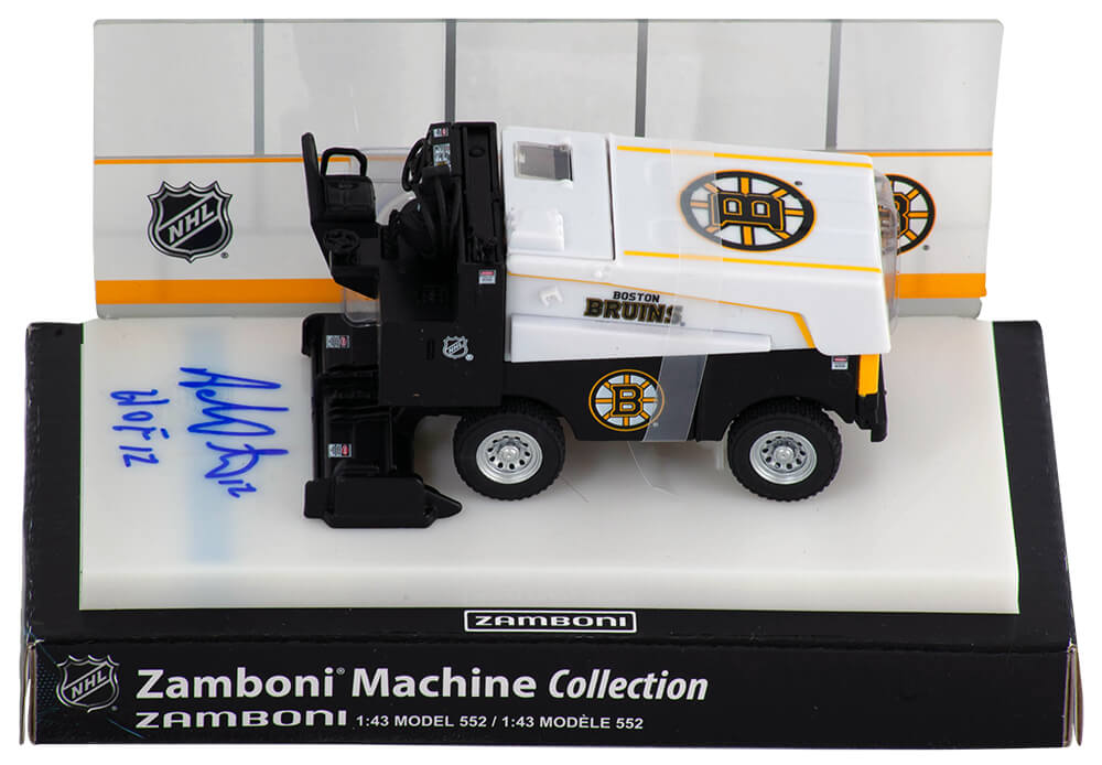 Adam Oates Signed Boston Bruins NHL Mini Zamboni w/HOF'12