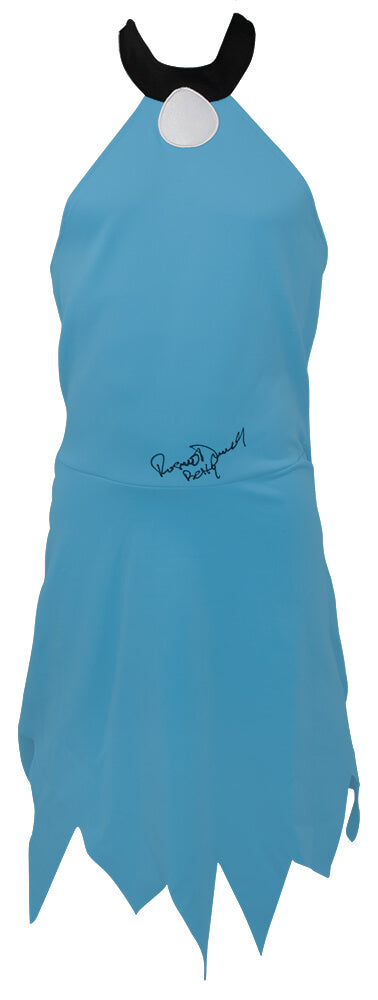 Rosie O'Donnell Signed The Fintstones Betty Rubble Blue Costume Dress w/Betty