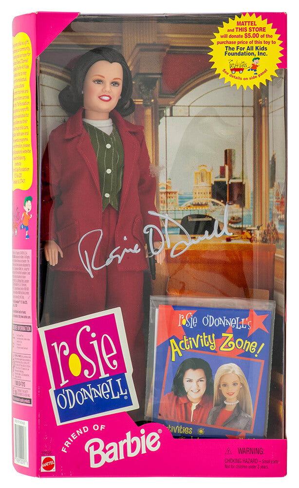 Rosie O'Donnell Signed 1999 Friends Of Barbie Rosie O'Donnell Show Doll In Original Box