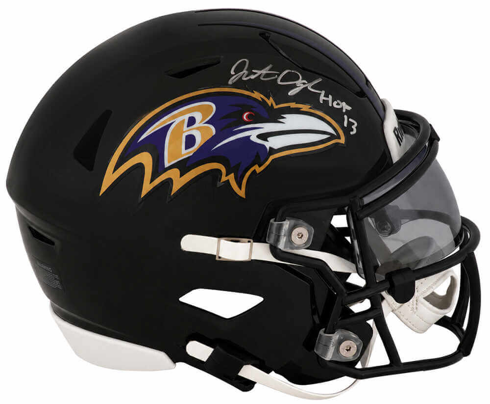 Jonathan Ogden Signed Baltimore Ravens Riddell Mid-Size (MIDI) SpeedFlex Helmet w/HOF'13