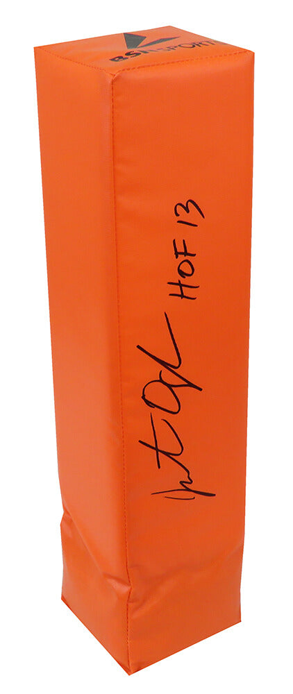 Jonathan Ogden Signed Orange Endzone Football Pylon w/HOF'13