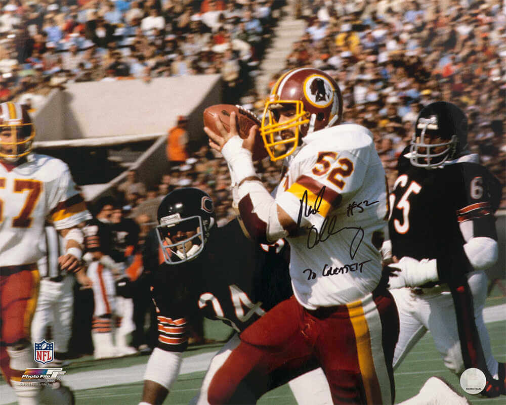 Neal Olkewicz Signed Washington Football Team Action vs. Bears 16x20 Photo