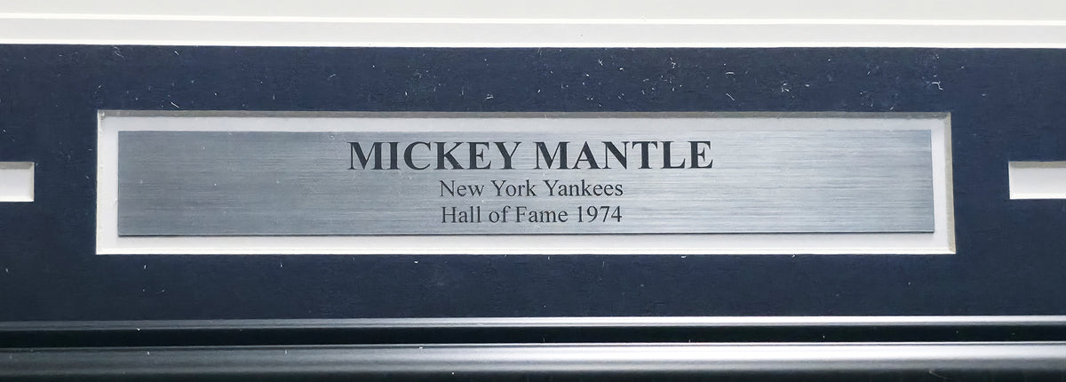 Mickey Mantle Autographed Framed 1952 Topps 16x20 Lithograph Photo New York Yankees #178/250 Beckett BAS #AG020309