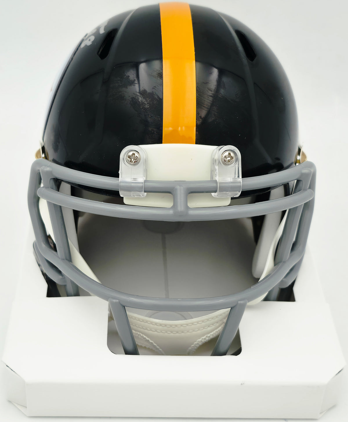 Jack Ham Autographed Pittsburgh Steelers Black Speed Mini Helmet (Scuffed) Beckett BAS Witness #5W038983