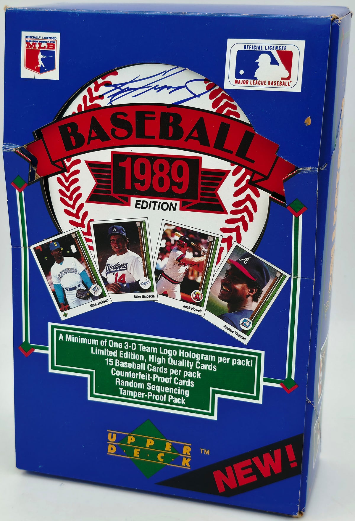 Ken Griffey Jr. Autographed 1989 Upper Deck Low Empty Box Seattle Mariners Beckett BAS Witness #4W801098