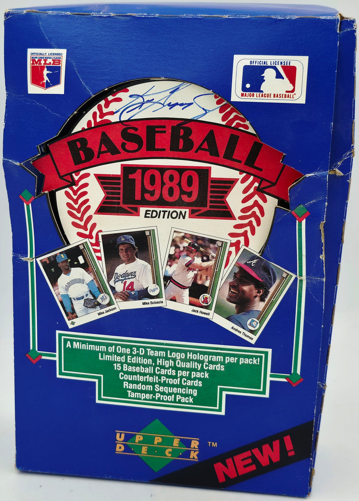 Ken Griffey Jr. Autographed 1989 Upper Deck Low Empty Box Seattle Mariners Beckett BAS Witness #4W801099