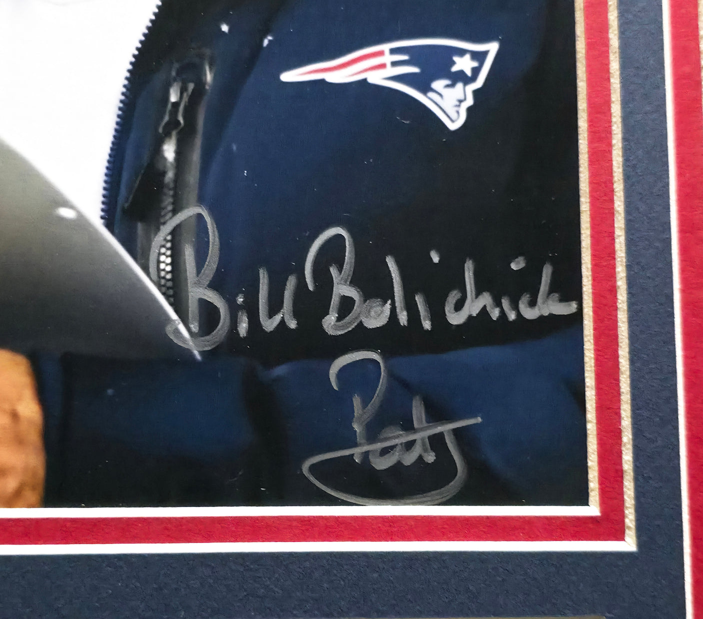 Bill Belichick Autographed Framed 8x10 Photo New England Patriots "Pats" Beckett BAS QR #AC76071