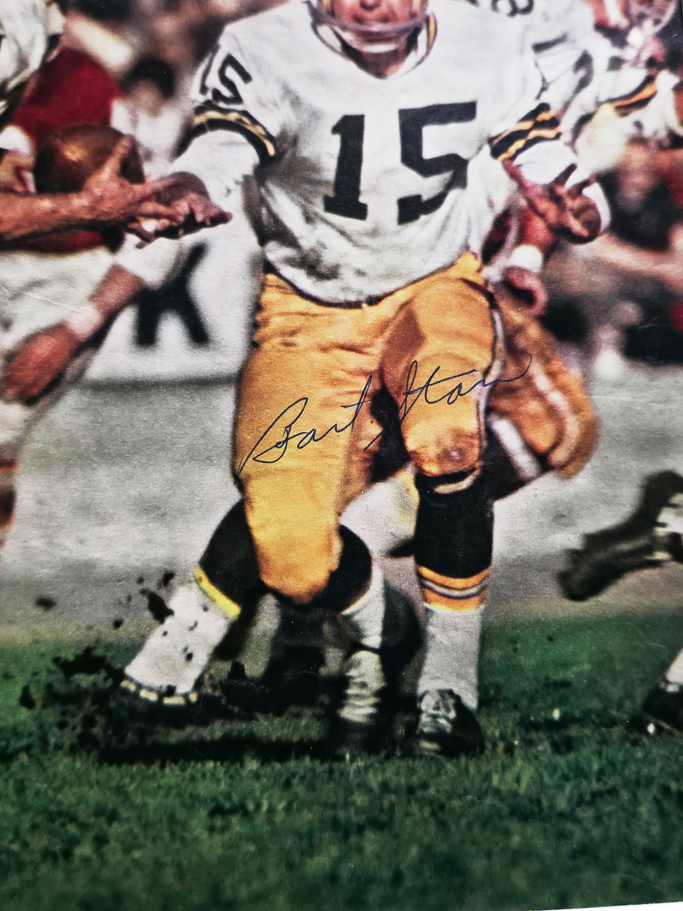 Bart Starr Autographed Framed 8x11.5 Magazine Page Photo Green Bay Packers Beckett BAS #AE16549