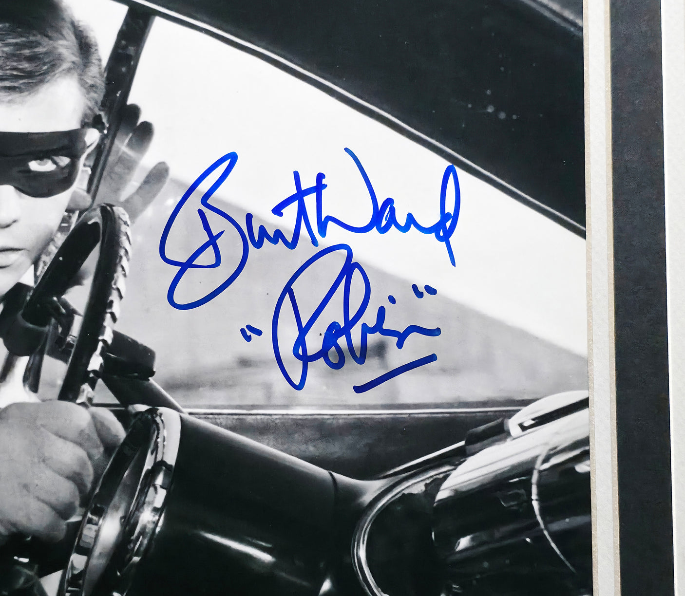 Adam West & Burt Ward Autographed Framed 16x20 Photo Batman & Robin Beckett BAS #AE16677