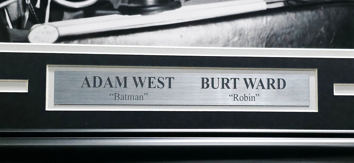 Adam West & Burt Ward Autographed Framed 16x20 Photo Batman & Robin Beckett BAS #AE16677