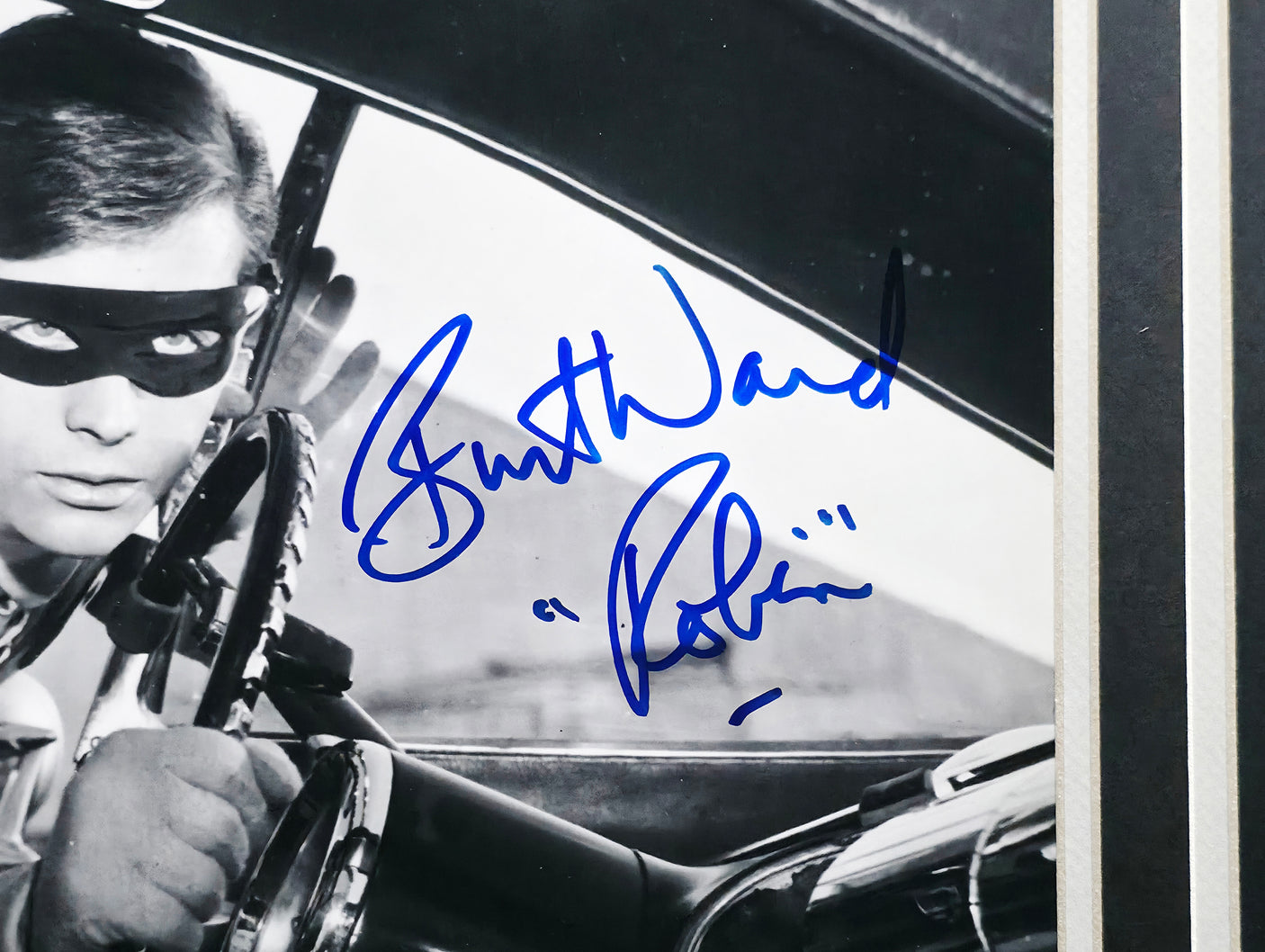 Adam West & Burt Ward Autographed Framed 16x20 Photo Batman & Robin Beckett BAS #AE16676