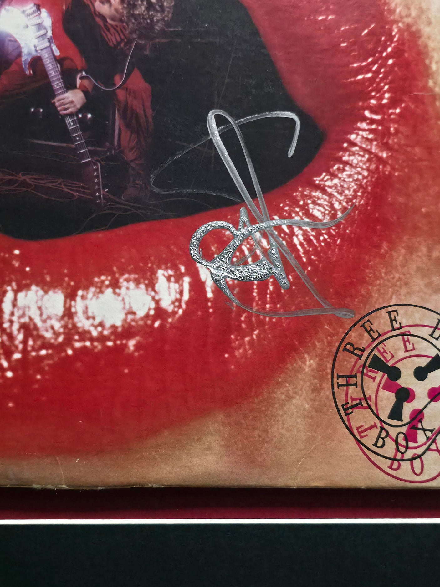 Sammy Hagar Autographed Framed 12x12 Three Lock Box Vinyl JSA #CE86862