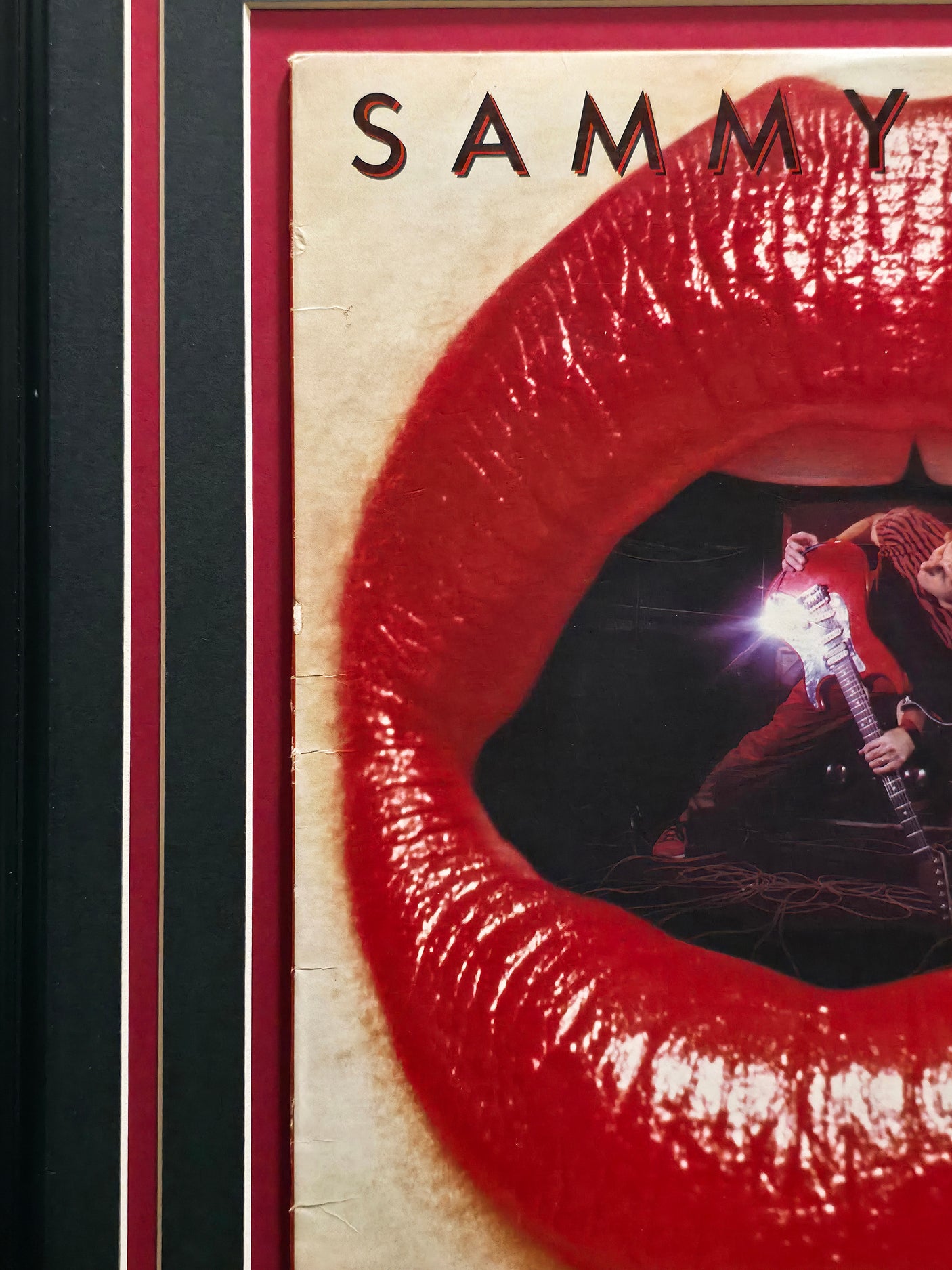 Sammy Hagar Autographed Framed 12x12 Three Lock Box Vinyl JSA #CE86862